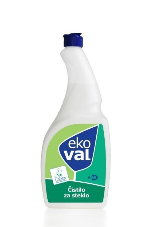 ČISTILO ZA STEKLO EKOVAL 1L