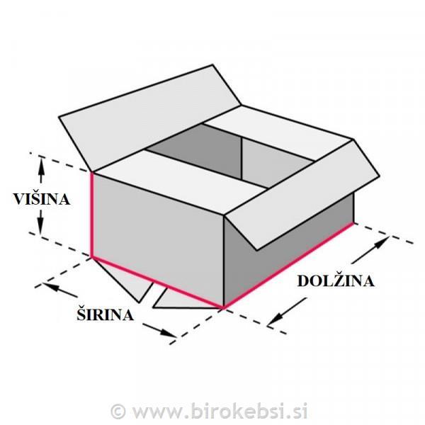 TRANSPORTNA KARTONSKA ŠKATLA 220x155x118