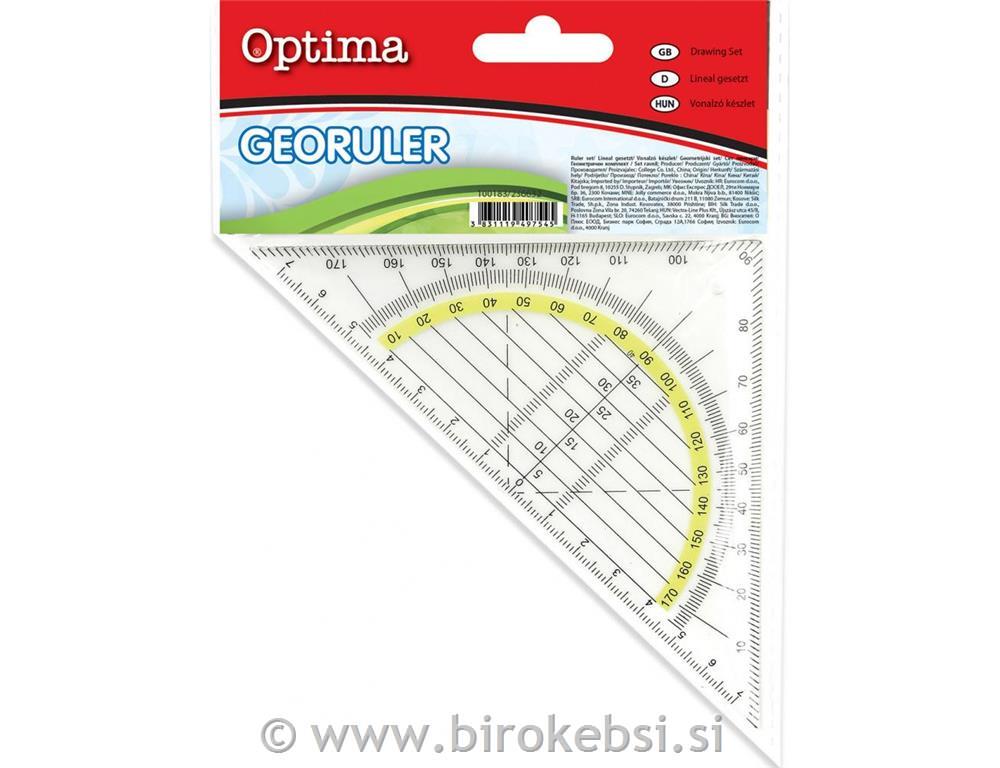 Geotrikotnik Optima 16 cm v vrečki