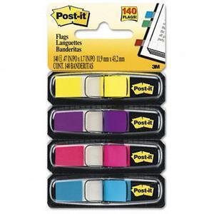 POST-IT INDEX 3M 683-4AB 1/4 NEON/6