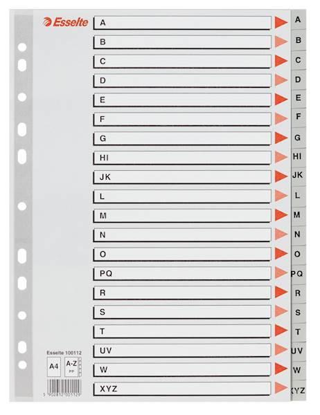 REGISTER A4 A-Z Esselte PP