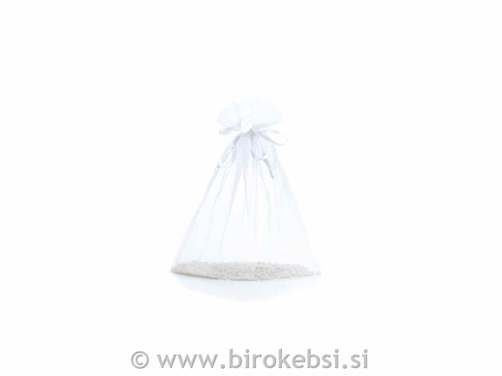 Vrečka organza bela, 23x30 cm,set 10