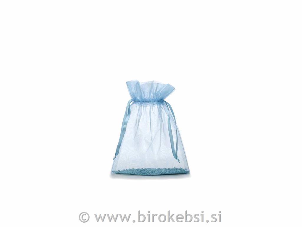 Vrečka organza sv.modra,17x22 cm, 15x