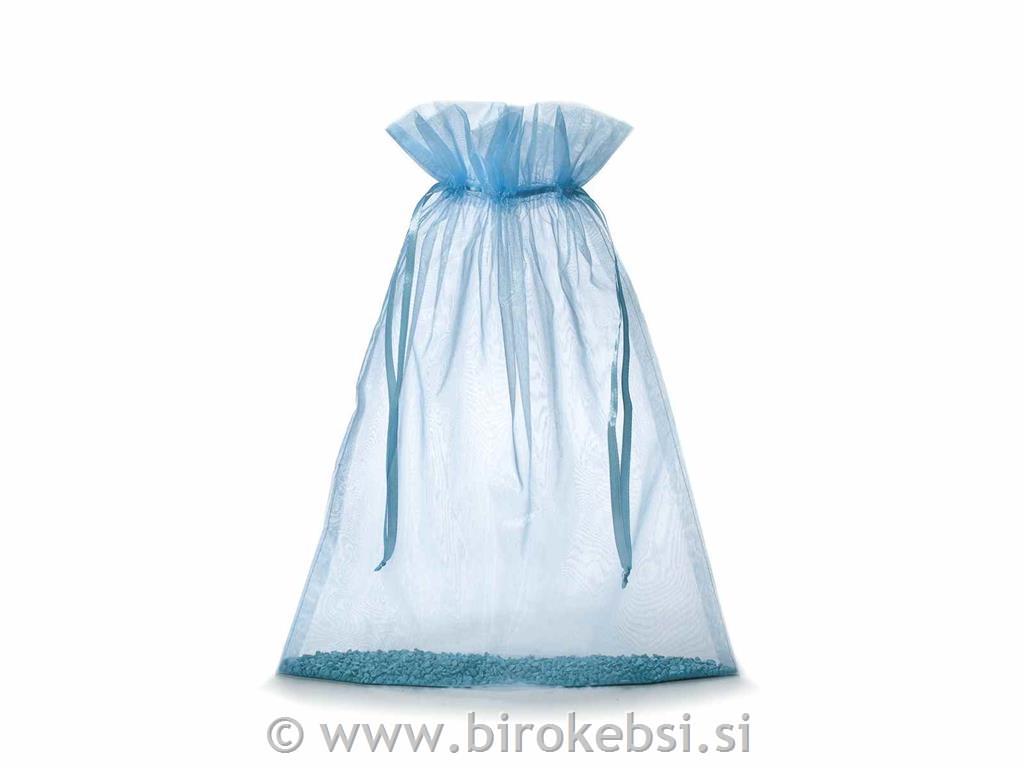 Vrečka organza sv.modra 30x40cm, 10x