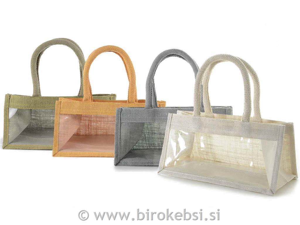 Torbice iz jute 28x15x15 cm, set 4