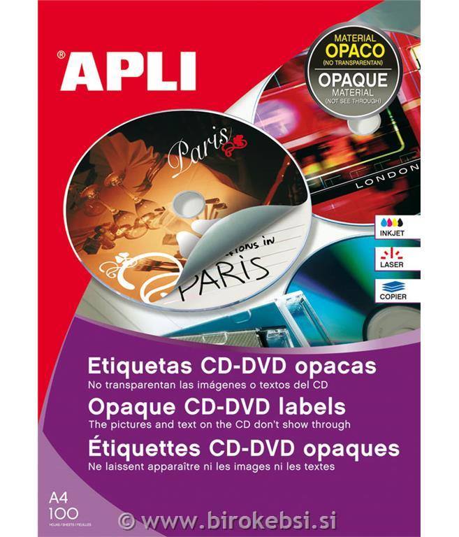 NALEPKE APLI ZA CD/DVD, PREMER 114mm