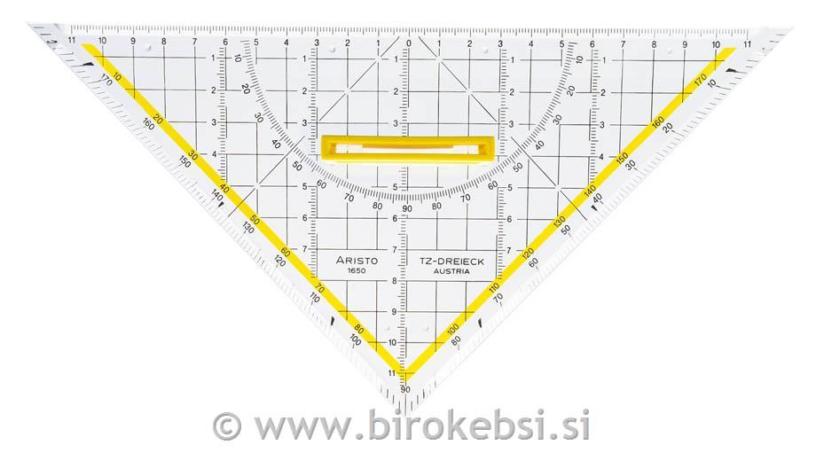 Geo-trikotnik z držalom, 25 cm