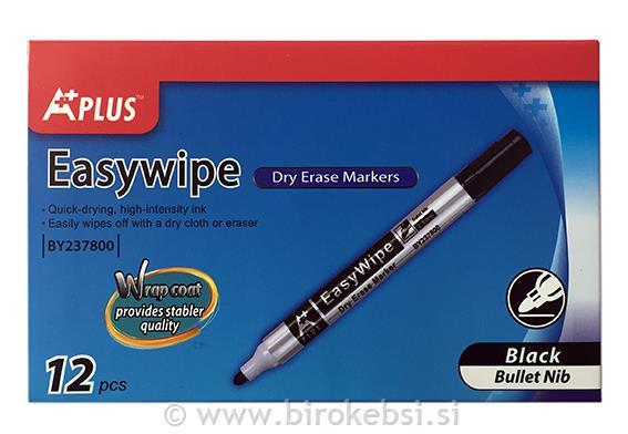 Marker za belo tablo EASYWIPE B, črn