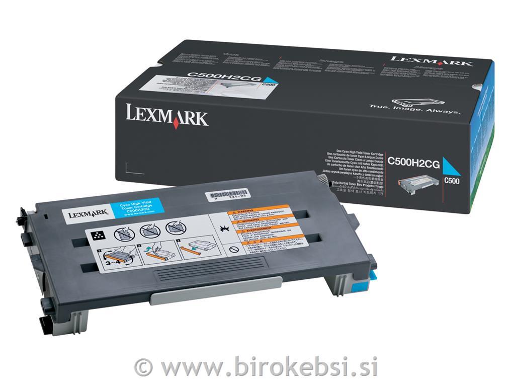 TONER LEXMARK C500H2CG C500N/X500N CYAN