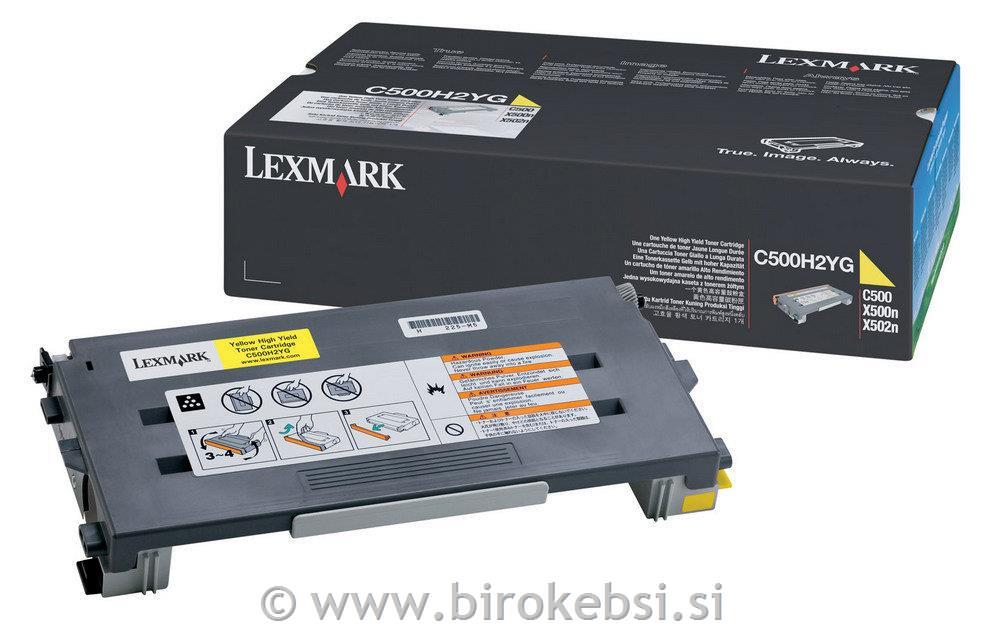 TONER LEXMARK C500H2YG C500/X500 YELLOW