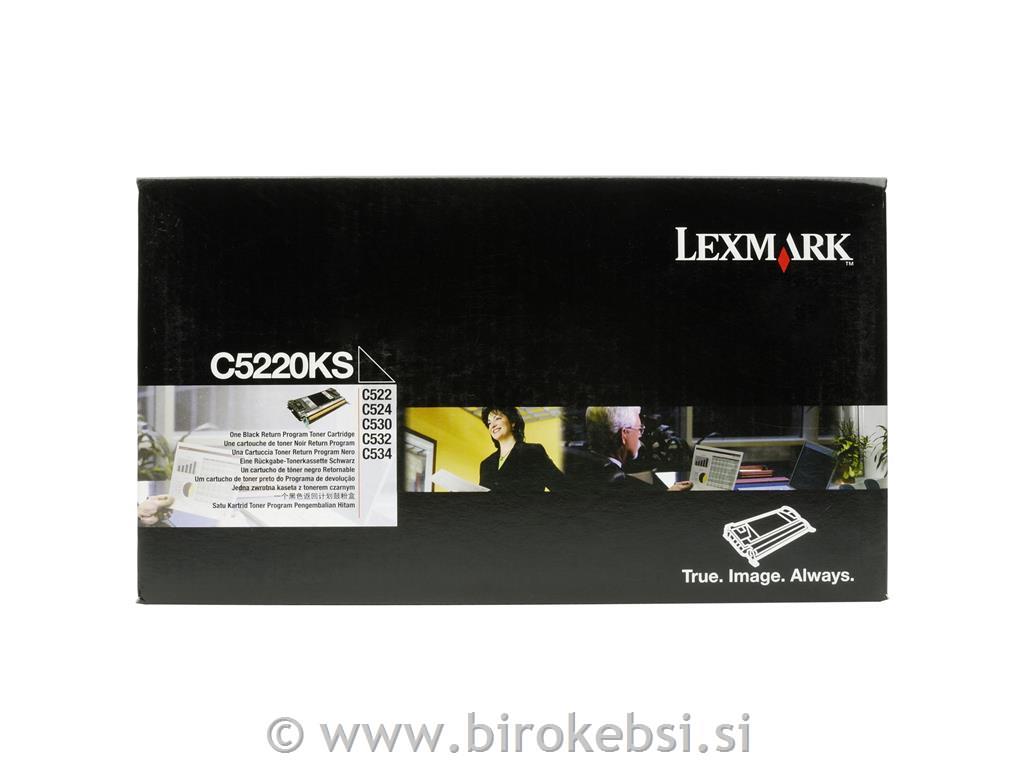 TONER LEXMARK C5220B BLACK 522/530/BK