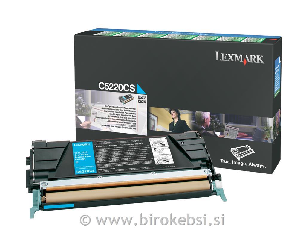 TONER LEXMARK C5220 CYAN ZA 522/530