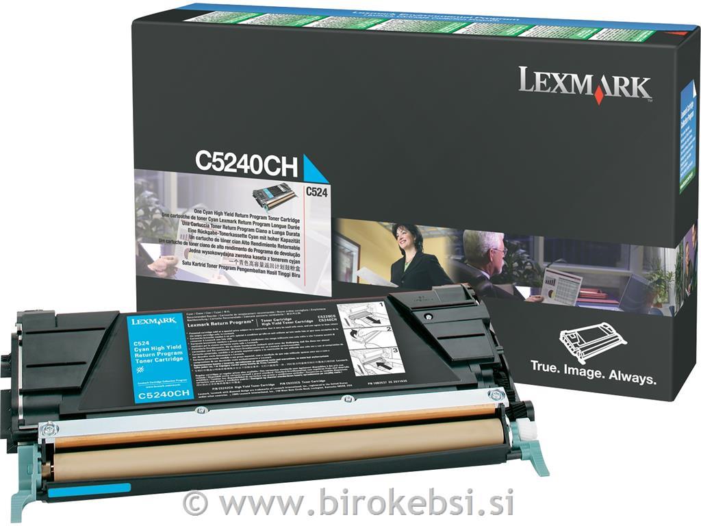 TONER LEXMARK C5240C ZA C524 CYAN