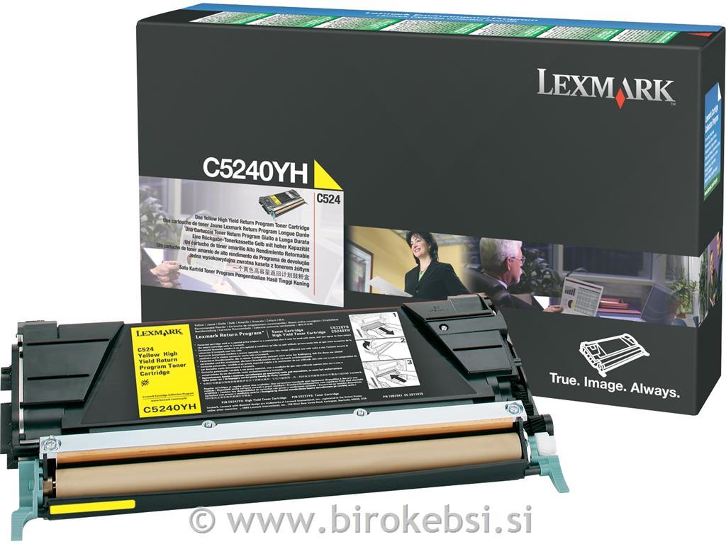 TONER LEXMARK C5240Y ZA C524 YELLOW