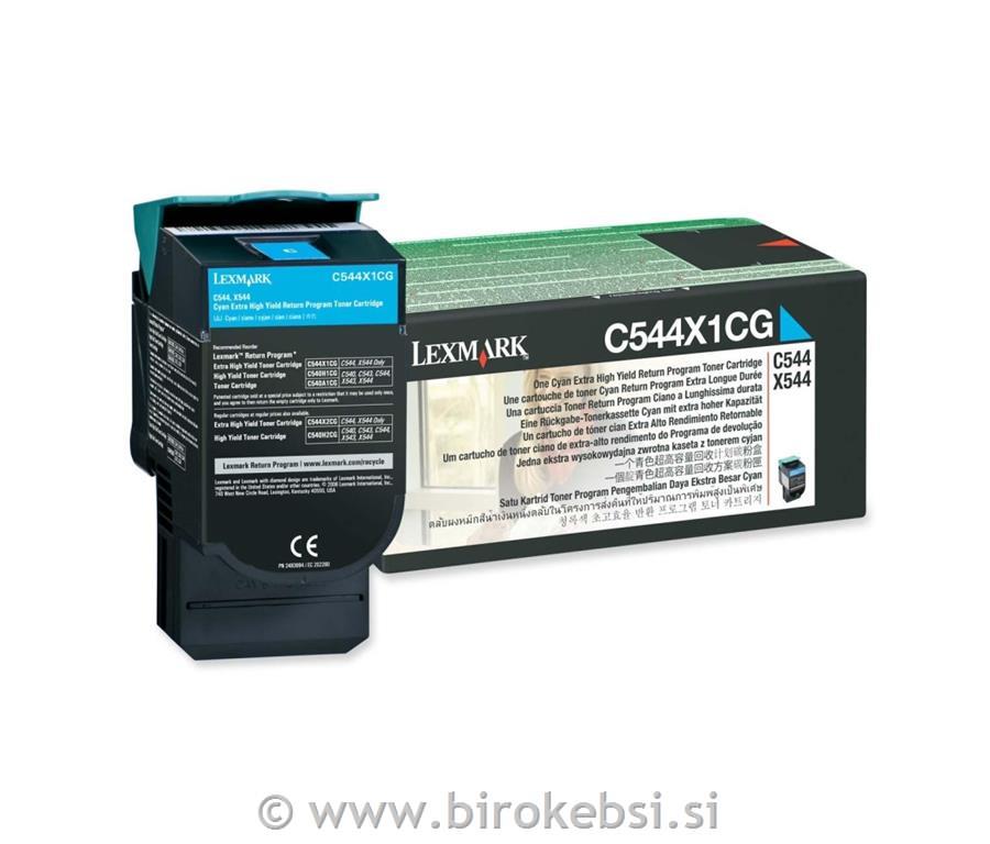 TONER LEXMARK C544X1CG C544, X544 CYAN