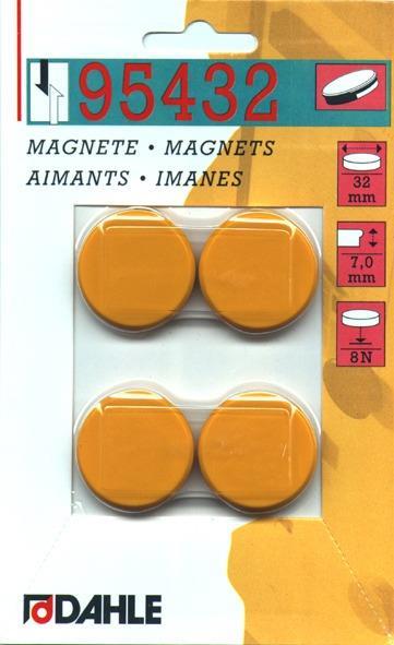 Magnet y32mm rumen 4 kos