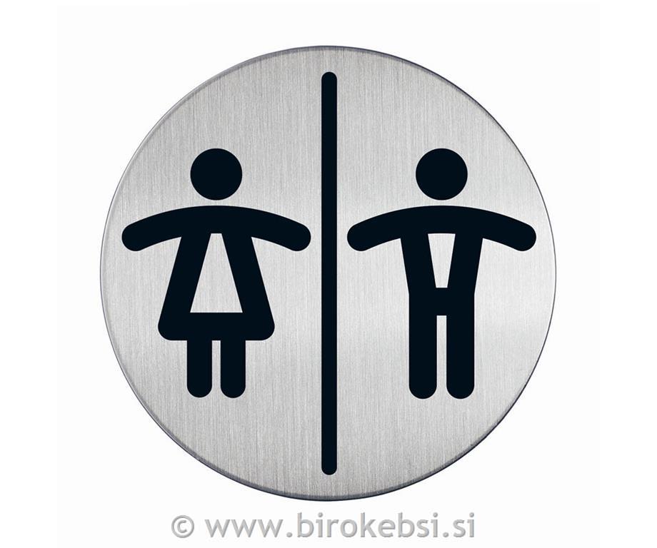 Piktogram - WC m/ž, fi 83mm (4920)