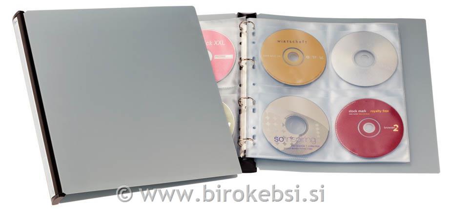 Album za CD/DVD plošče, srebrn (5277)