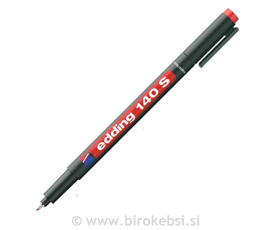 OHP marker E-140, 0,3 mm, rdeč