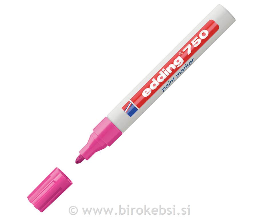 Marker z lakom E-750, 2-4 mm, roza