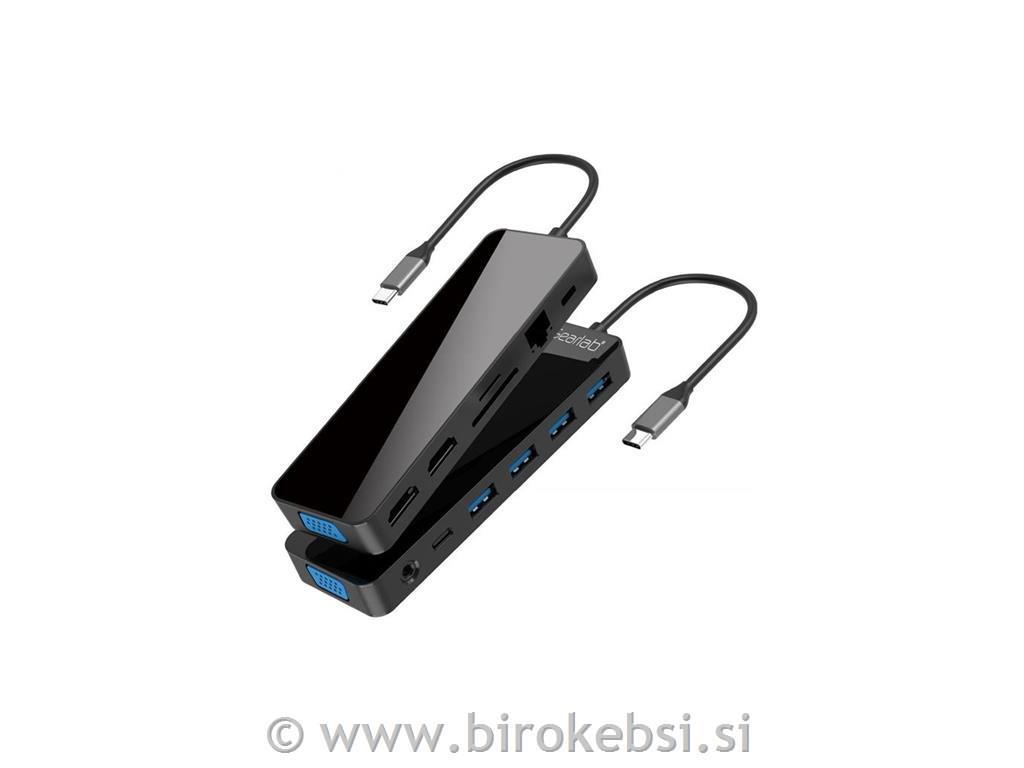 USB-C hub razdelilnik, 13-v-1