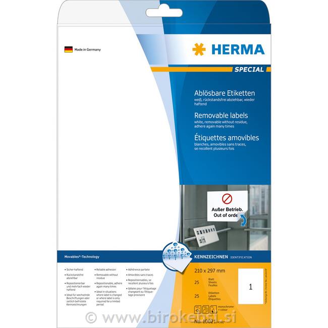 HERMA ETIKETE S-92 210x297