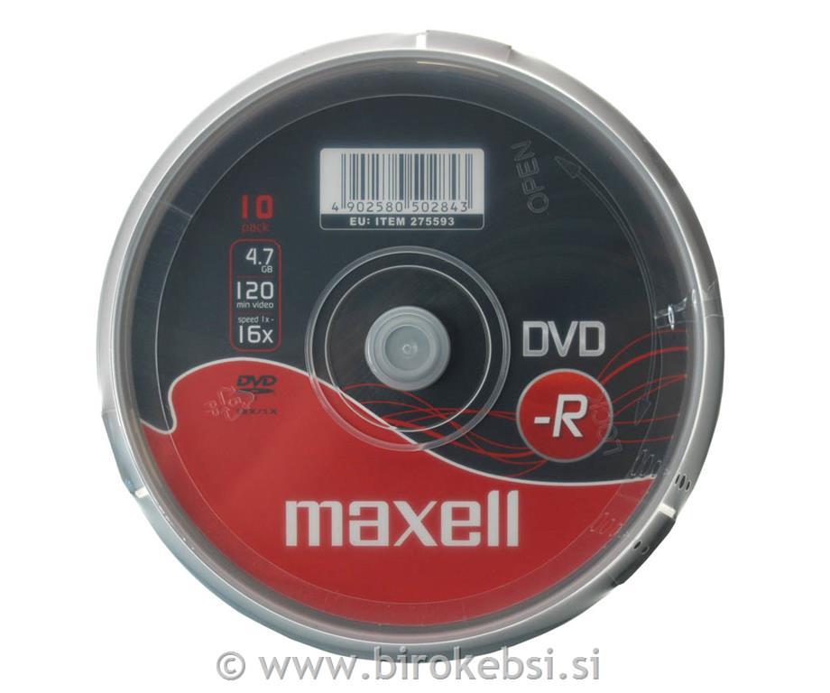 DVD-R 4,7GB 16X 10 na osi*