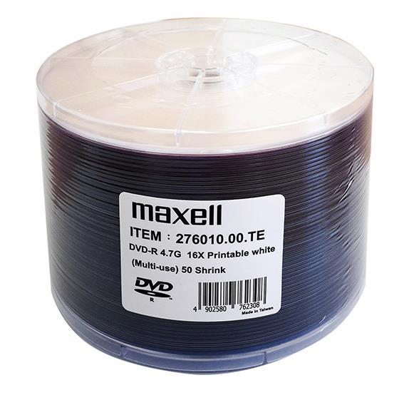 DVD-R 4,7GB 16X 50 na osi printable