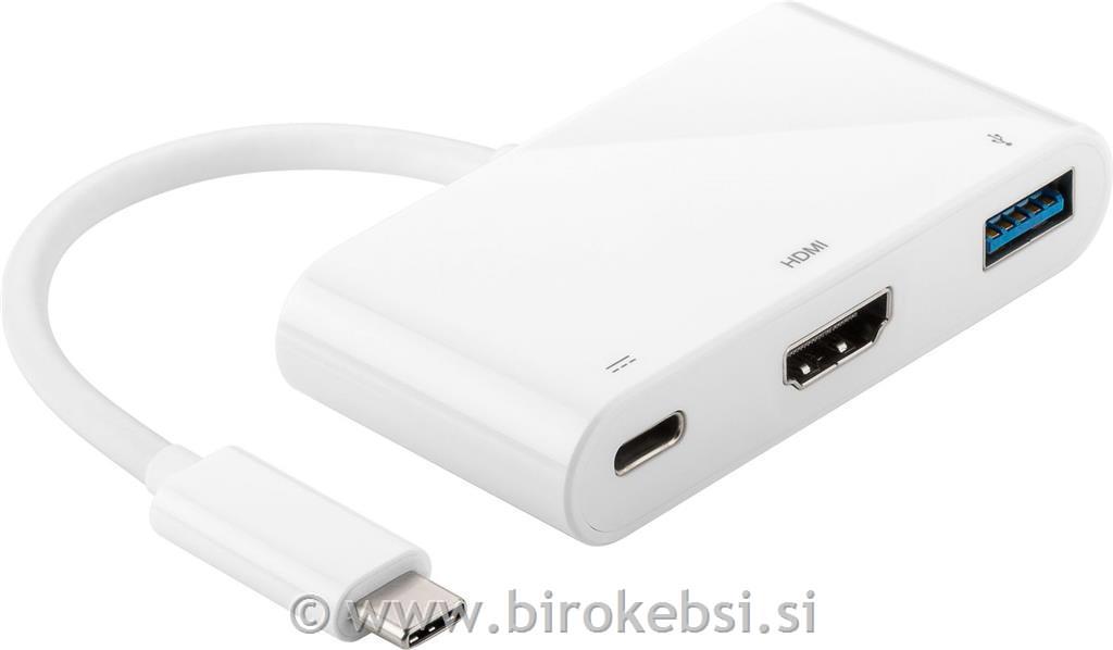 MicroConnect USB-C hub razdelilnik