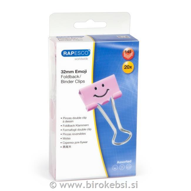 KLIP sponke 32mm pink smiley 20 kos