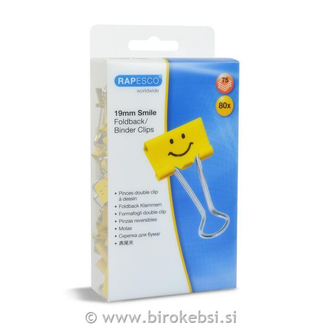 KLIP sponke 19mm rumena Smiley 80/1