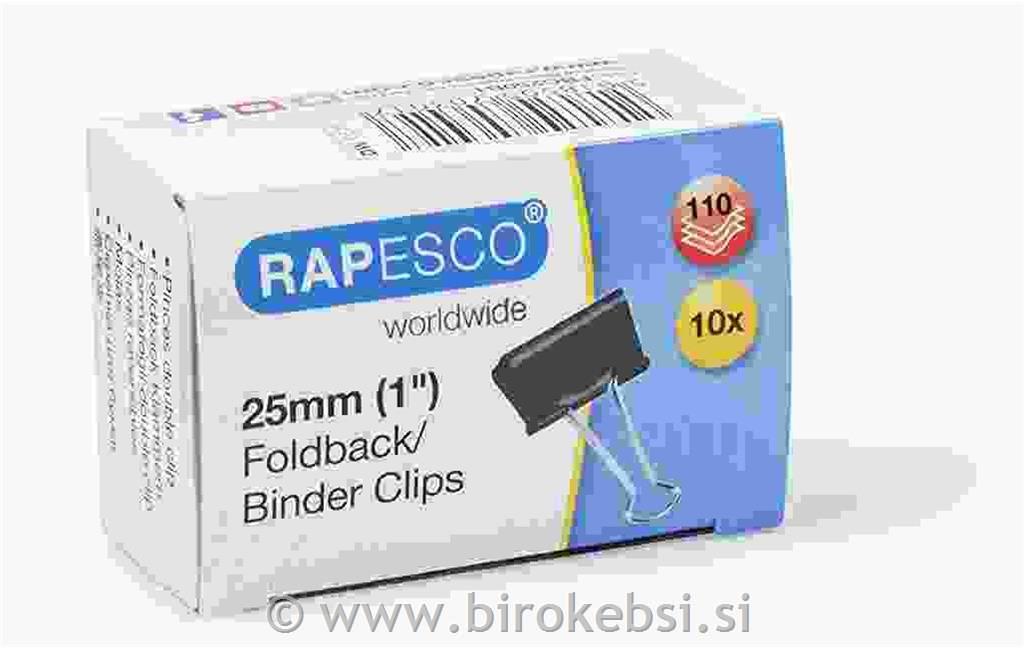 KLIP sponke 25mm ČRNA 10/1 RAPESCO