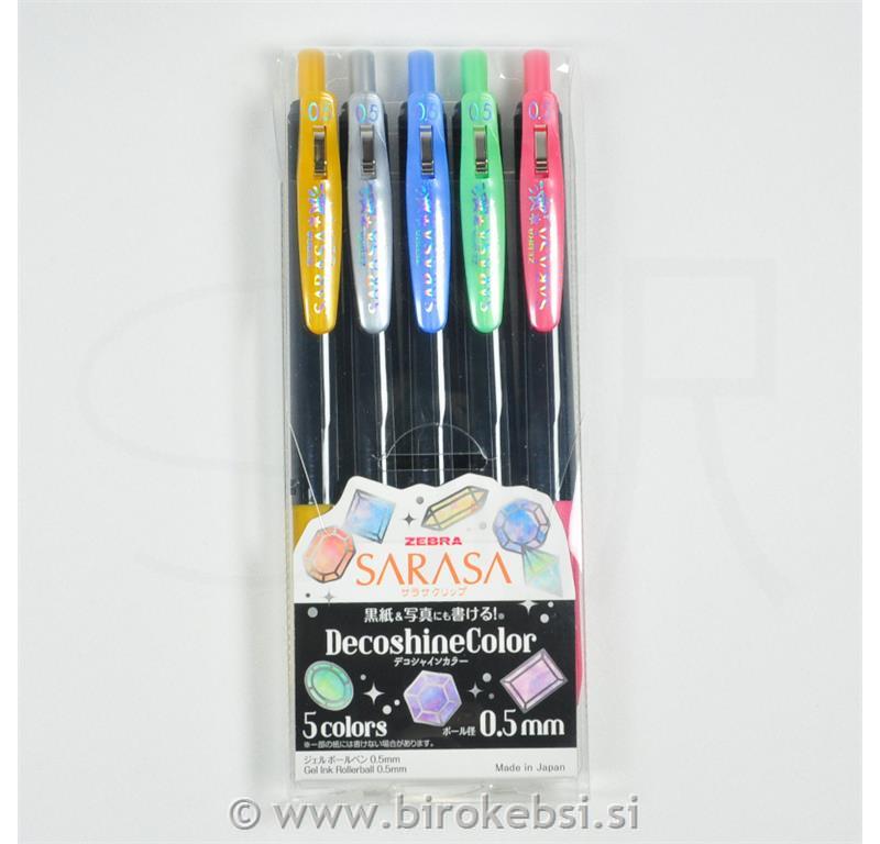 SET SARASA KLIP GEL PISALO ZEBRA